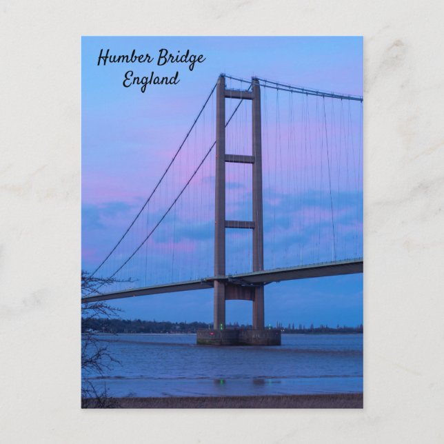 Carte postale du pont Humber England (Devant)