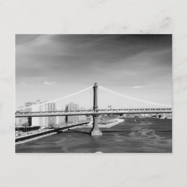 Carte postale du pont Manhattan (Devant)