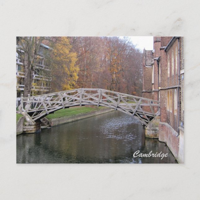 Carte postale du pont mathématique (Devant)