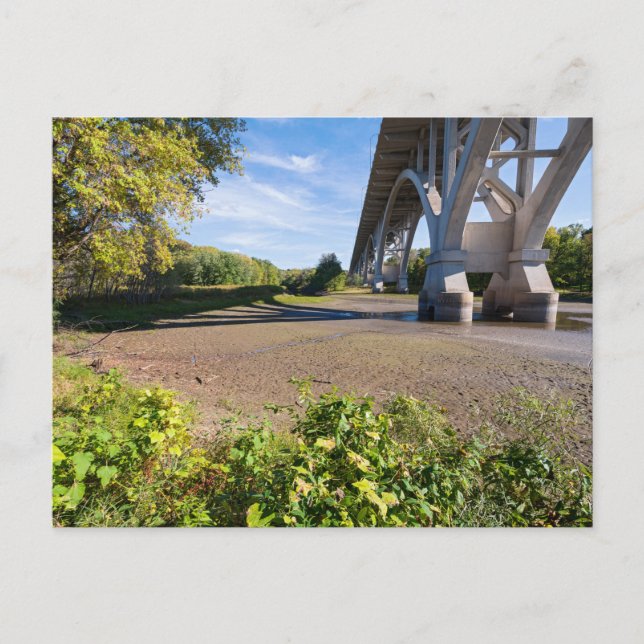 carte postale du pont mendota à travers le parc d' (Devant)