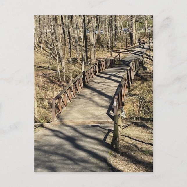 Carte postale du pont piétonnier (Devant)