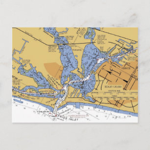 Carte postale du port nautique de Venise, Floride