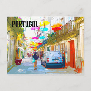 Carte postale du Portugal Umbrella Festival