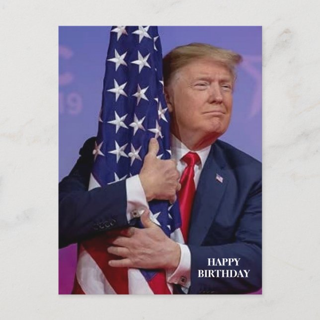 Carte postale du président Donald Trump (Devant)