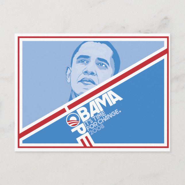 Carte postale du président Obama Hope (Devant)