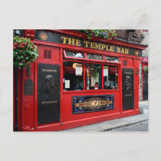 Carte postale du pub rouge Temple Bar à Dublin