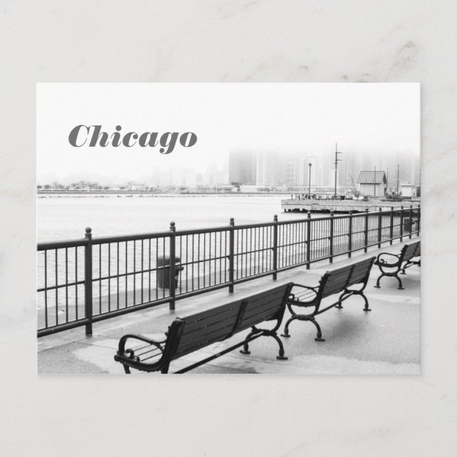 Carte postale du quai de la marine de Chicago (Devant)