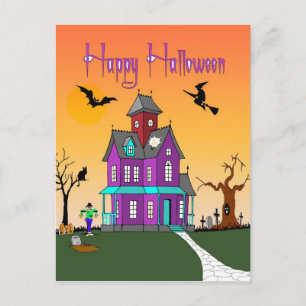 Carte postale du quartier d'Halloween