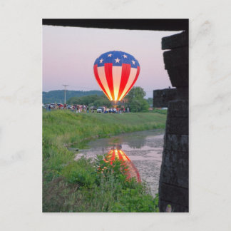 Carte postale du rallye de ballon Wellsville 2