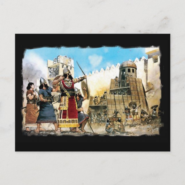 carte postale du roi assyrien (Devant)