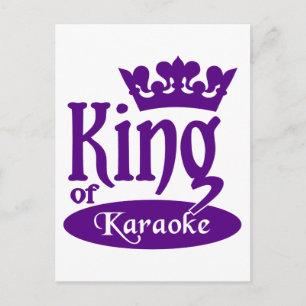 Carte postale du roi de Karaoké