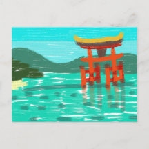 Carte postale du sanctuaire Itsukushima