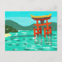 Carte postale du sanctuaire Itsukushima