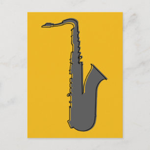 Carte postale du saxophone oddRex
