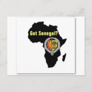 CARTE POSTALE DU SENEGAL REÇUE
