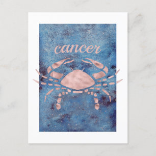 Carte postale du signe du zodiaque Cancer