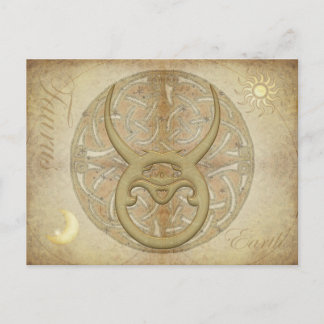 Carte postale du signe Zodiac Taurus