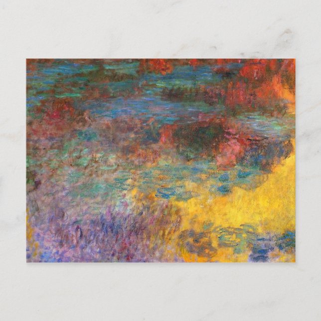 Carte postale du soir Monet Water Lily Pond (Devant)