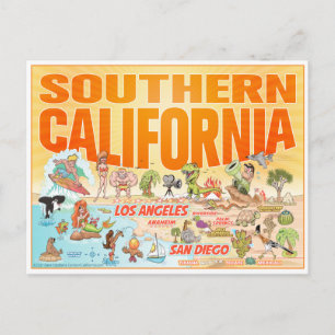 Carte postale du sud de la Californie