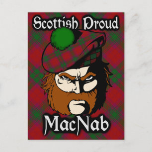 Carte postale du tartan du clan écossais MacNab