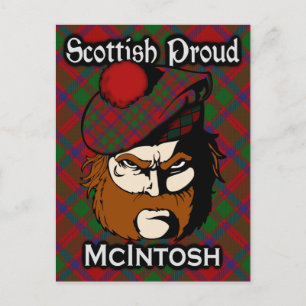 Carte postale du tartan du clan écossais McIntosh