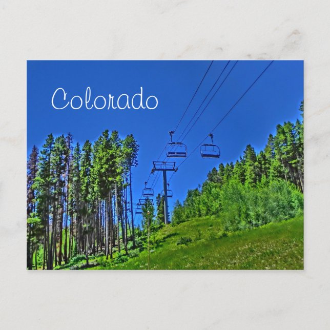 Carte postale du téléski du Colorado (Devant)