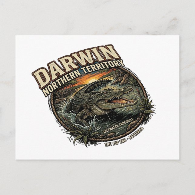 Carte postale du Territoire du Nord de Darwin (Devant)