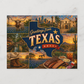 Carte postale du Texas