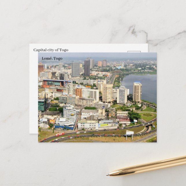 Carte postale du Togo (Devant/Arrière en situation)