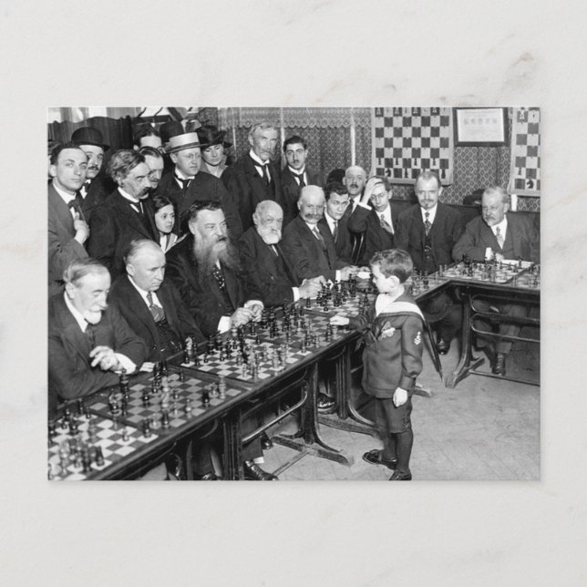 carte postale du tournoi d'échecs (Devant)