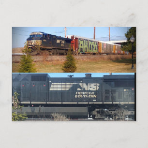 Carte postale du train