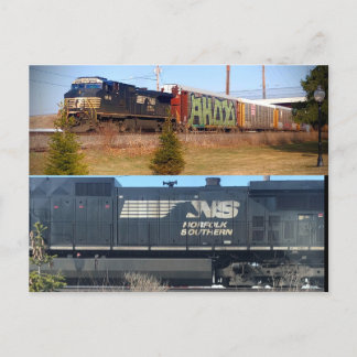 Carte postale du train