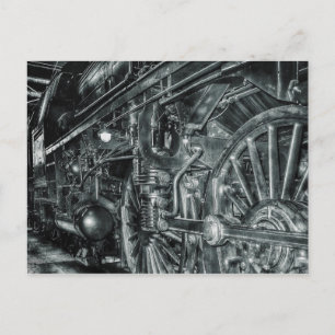 carte postale du train à vapeur