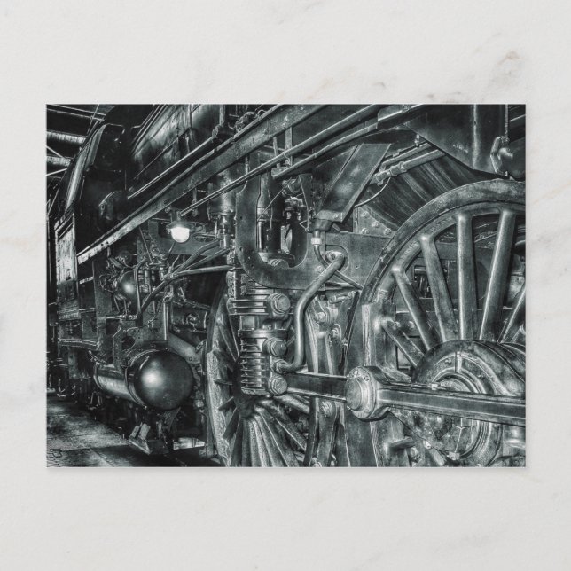 carte postale du train à vapeur (Devant)