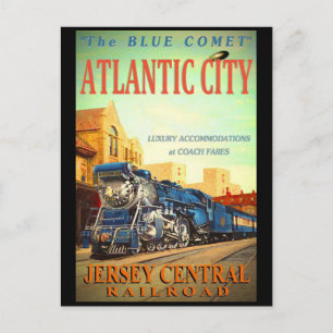Carte postale du train Blue Comet
