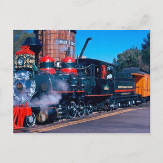 Carte postale du train coloré