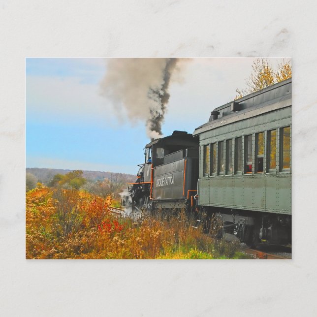 Carte postale du train d'automne (Devant)