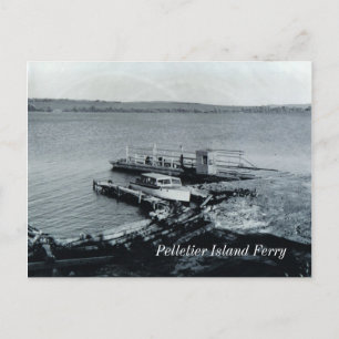 Carte postale du traversier de l'île Pelletier