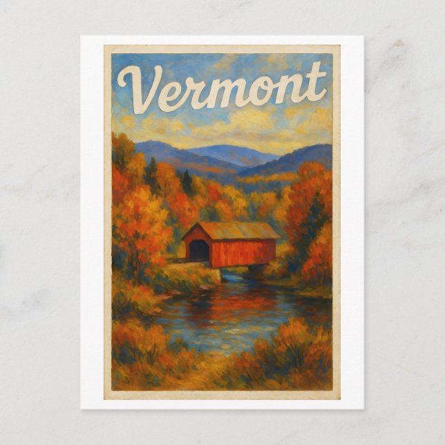 Carte postale du Vermont (Devant)