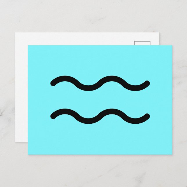 Carte postale du Verseau (Devant / Derrière)