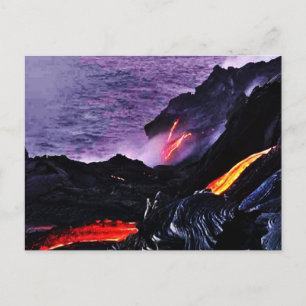 Carte postale du volcan hawaïen
