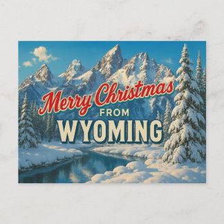 Carte postale du Wyoming