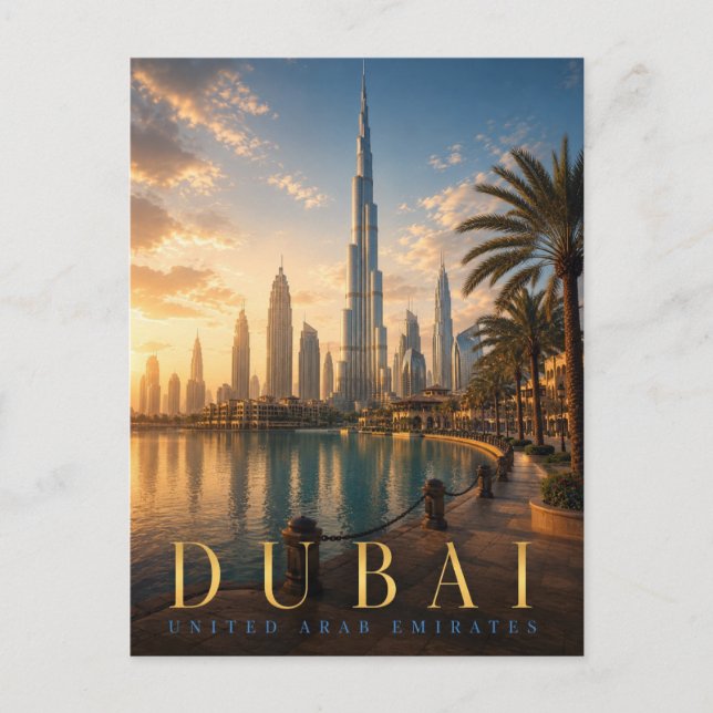 Carte Postale Dubai Burj Khalifa REALMS (Devant)