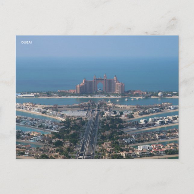 Carte Postale Dubaï EAU Vue sur la Palme (Devant)