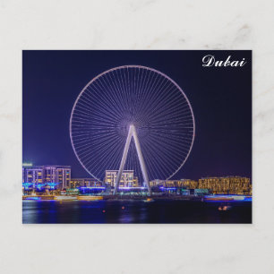Carte Postale Dubaï Émirats arabes unis Ferris Wheel Night