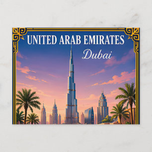 Carte Postale 🌇 Dubaï Émirats arabes unis Souvenir de visite 🌇
