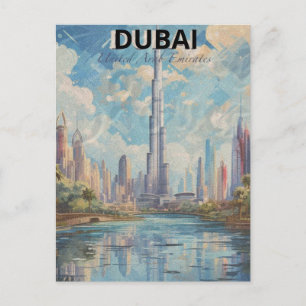 Carte Postale Dubaï Émirats Arabes Unis Une eau à côté