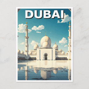 Carte Postale Dubaï Grande Mosquée des EAU Voyage