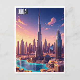 Carte Postale Dubaï Skyline Travel