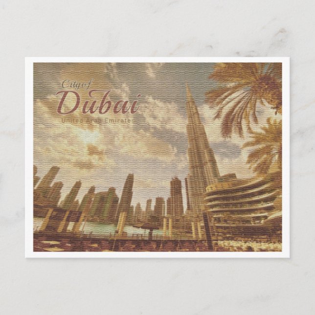 CARTE POSTALE DUBAI UAE VINTAGE - BURJ KHALIFA (Devant)